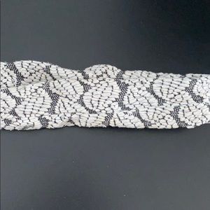 White & Black Wrap Headband